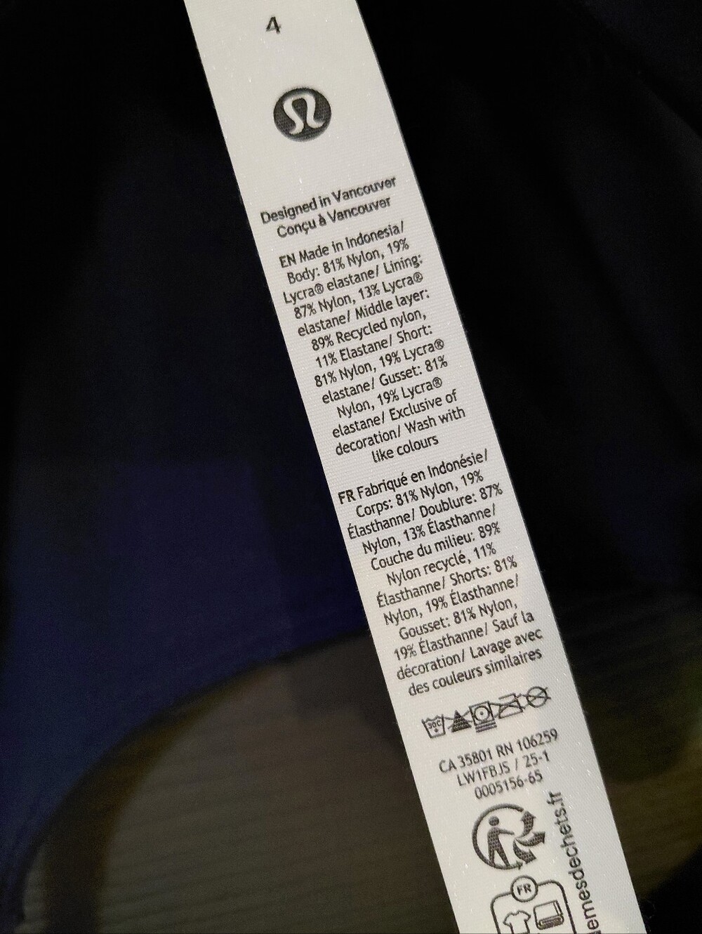 Lululemon Sz. 4 True Navy Align High-Neck Dress Light Support, A/B Cup - Picture 13 of 15